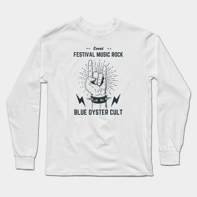 Blue Oyster Cult Long Sleeve T-Shirt by beha32